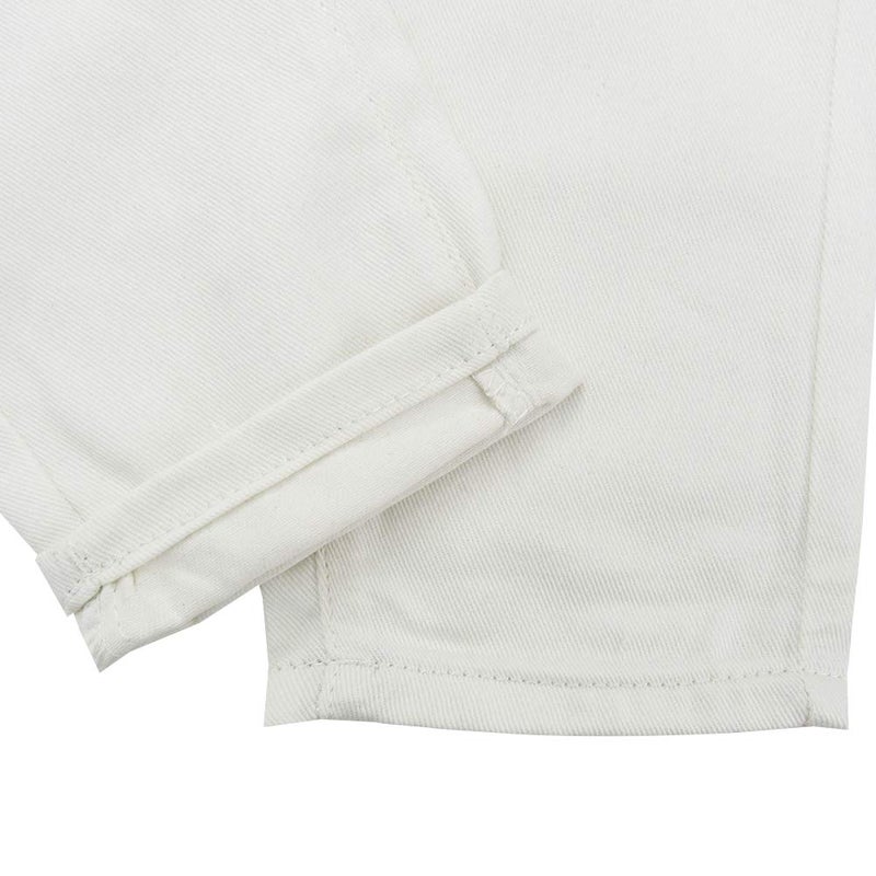 LONGBIDA Men's Denim Bib Overalls Women Fashion Slim Fit Jumpsuit with Pockets(White,S) - Image 4